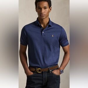 Polo Ralph Lauren soft cotton blue polo shirt